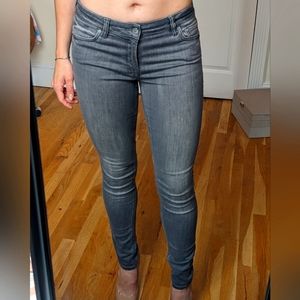 All Saints Y2K, Stretchy, Low-Rise, Grey Jeans